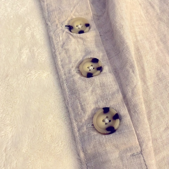 Chicos 100% Linen loose capri pants size 16 - Picture 2 of 4